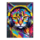 Cat In Headphones (Print Only) thumbnail