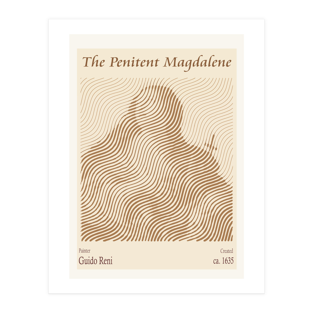The Penitent Magdalene (ca 1635)  (Print Only)