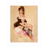Sexy Pinup Brunette Modelling (Print Only) thumbnail