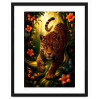 Leopard in Retro Contemporary Aesthetics