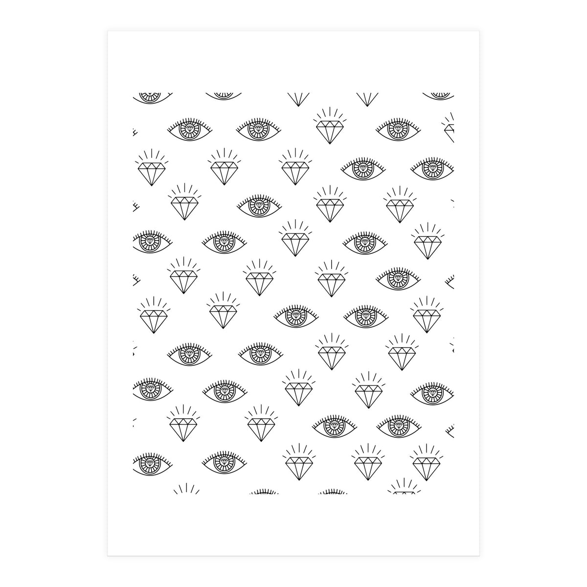 Diamond Eyes #society6 #decor #buyart  (Print Only)
