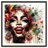 Brazilian Carnival Watercolor Portrait thumbnail