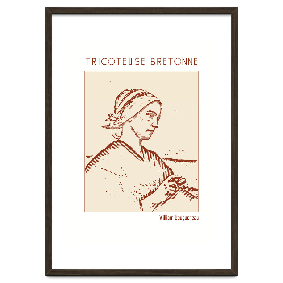 Tricoteuse Bretonne – William Bouguereau