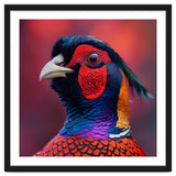 Close Up Pheasant Bird Head Detailed Feathers thumbnail