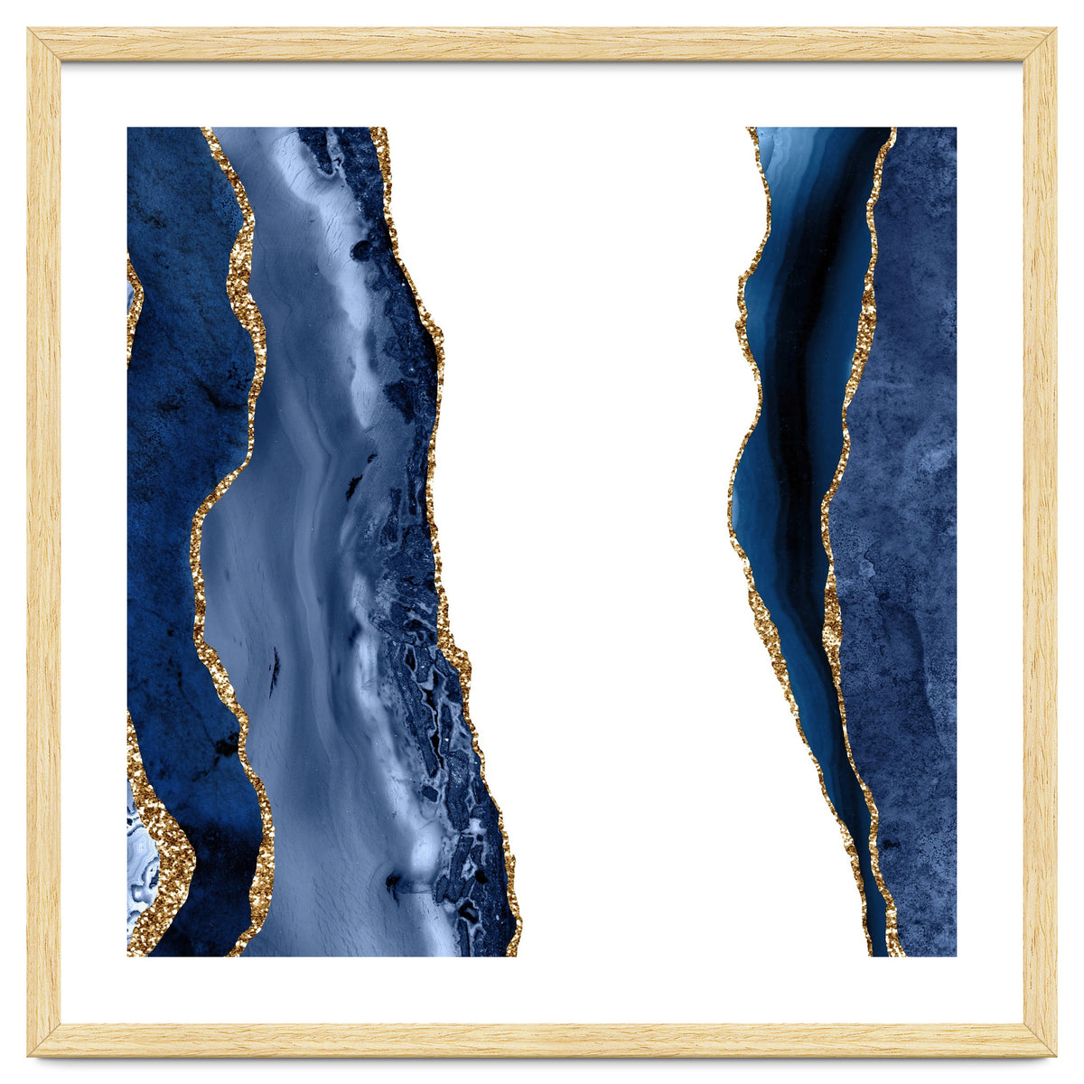 Navy & Gold Agate Texture 28