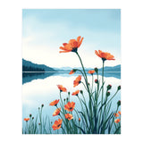 Flower And Lake (Print Only) thumbnail
