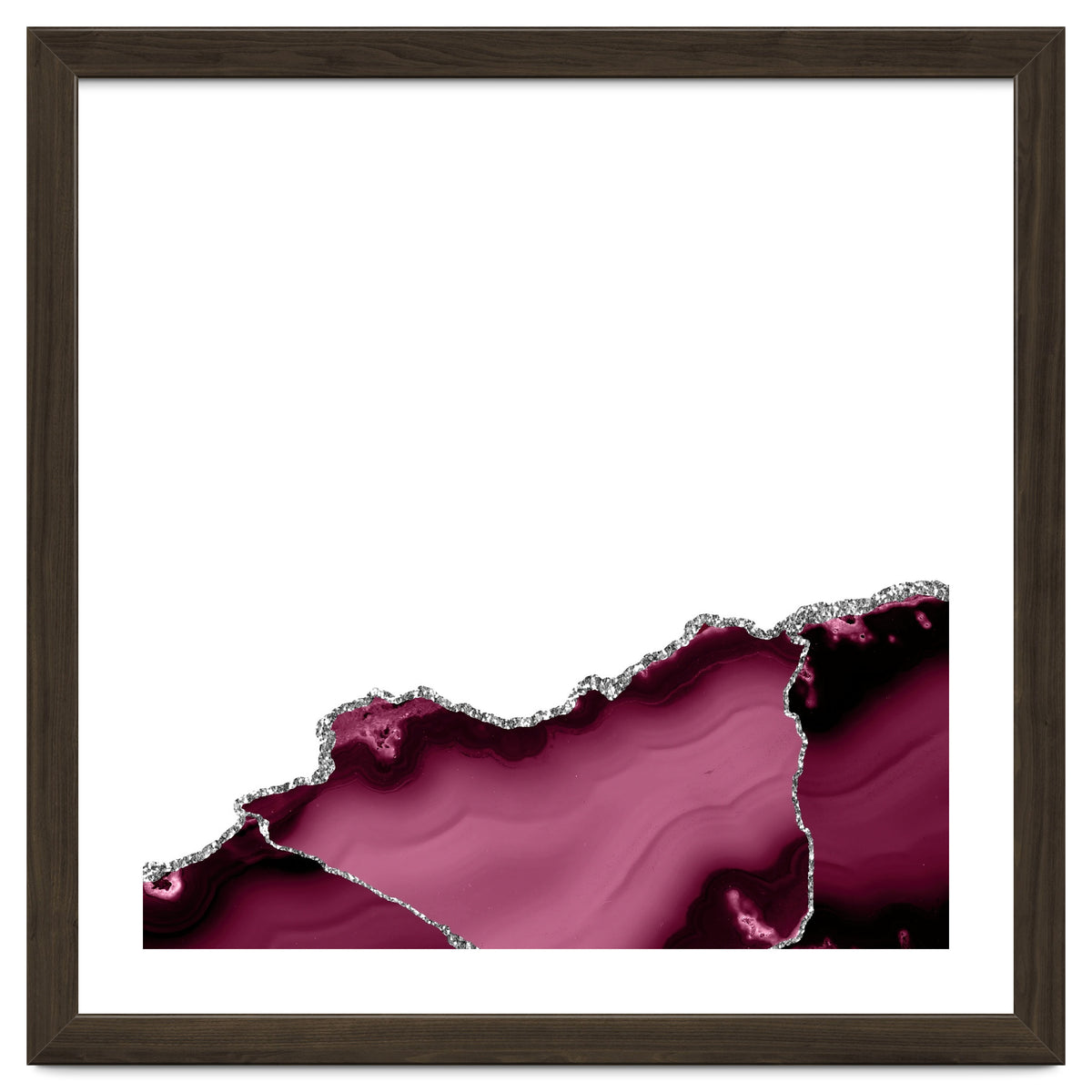 Burgundy & Silver Agate Texture 13