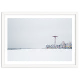 Amusement park in the winter seascape thumbnail
