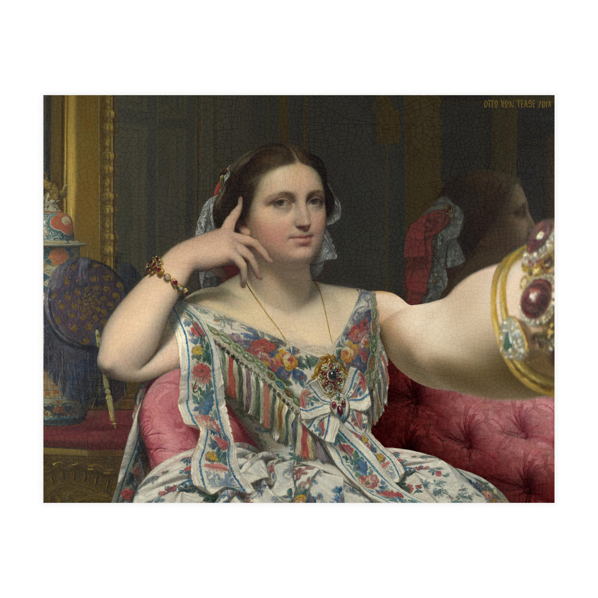 Madame Moitessier - Ingres - Selfie (Print Only)