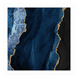 Navy & Gold Agate Texture 01  (Print Only) thumbnail