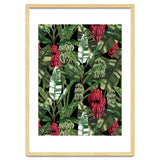 Banano Leaves Dark Jungle Red thumbnail