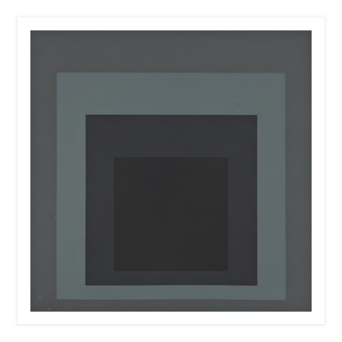 JOSEF ALBERS - HOMAGE TO THE SQUARE BLACK GREY (Print Only)