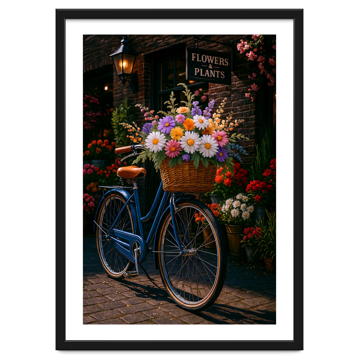 The Aesthetic of a Bicycle at a Flower Shop