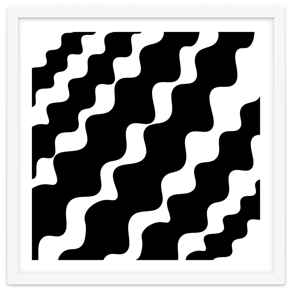 Black Wavy Pattern
