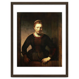 Rembrandt Harmenszoon van Rijn / 'Young Girl at an Open Half-Door', 1645. thumbnail