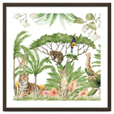 Watercolor Animals Savannah Landscape thumbnail