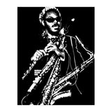 Rahsaan Roland Kirk American Jazz Multi-Instrumentalist in Grayscale (Print Only) thumbnail
