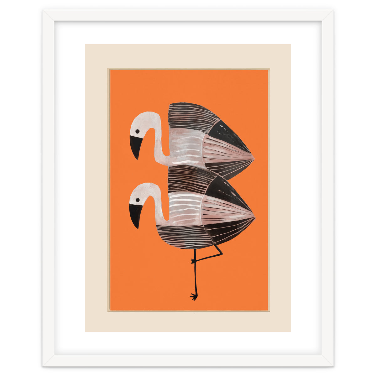 Tangerine Flamingos