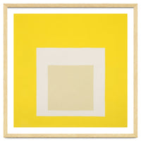 JOSEF ALBERS - HOMAGE TO THE SQUARE YELLOW WHITE