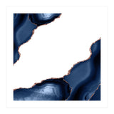 Navy & Rose Gold Agate Texture 30  (Print Only) thumbnail