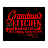 Grandmas Kitchen Good Food Served Daily With A Heaping Spoon Of Love (Print Only) thumbnail