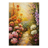 Golden Hour Summer Garden Path Oil Painting (Print Only) thumbnail