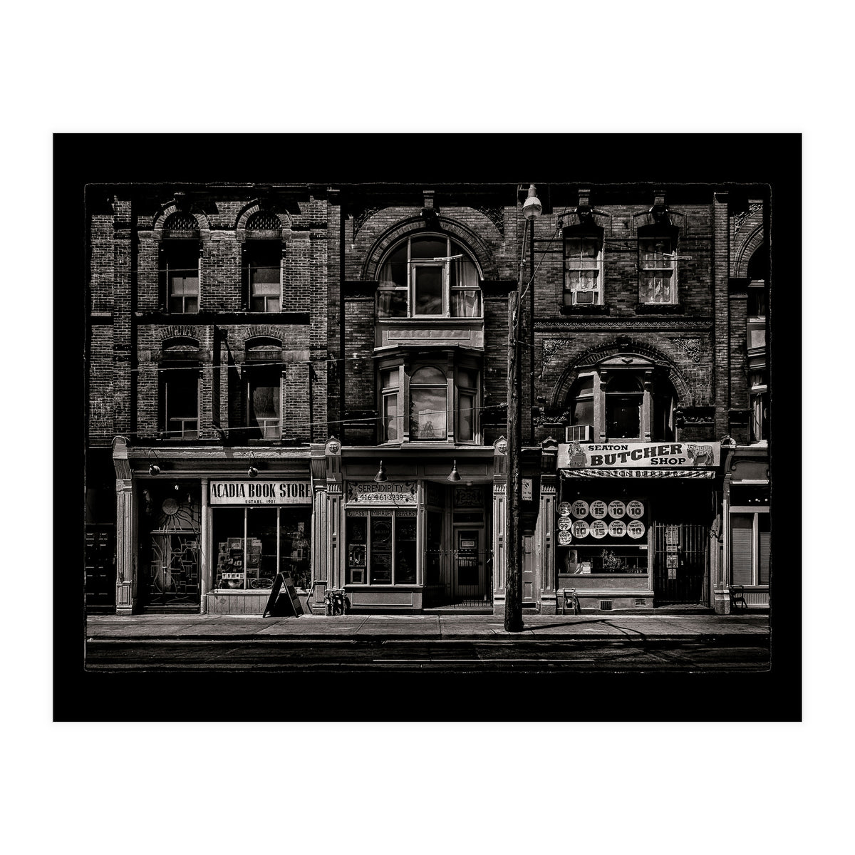 Books and Breaks and Butchers No 1 with Border (Print Only)