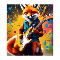 The Fox Plays The Guitar, Graffiti (Print Only)