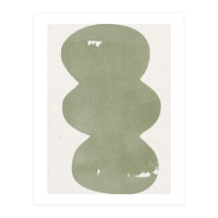 GREEN WATERCOLOR SHAPES NO.2 (Print Only)