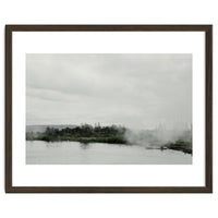 A boy on the boat in the geothermal lake - Iceland