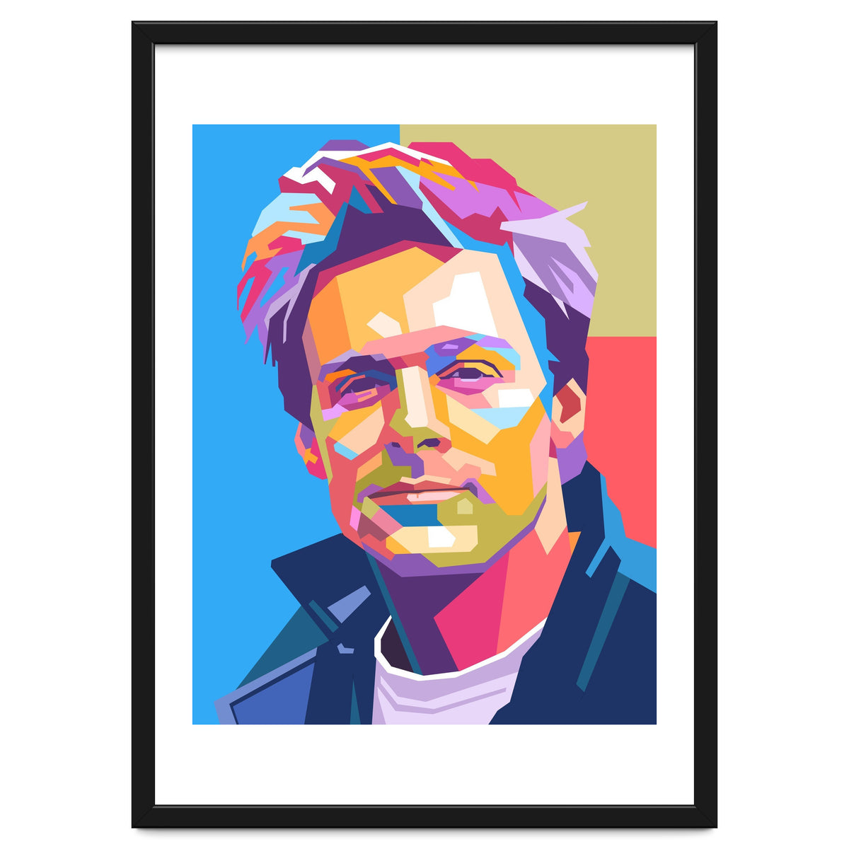 Bryan Adams pop art portrait
