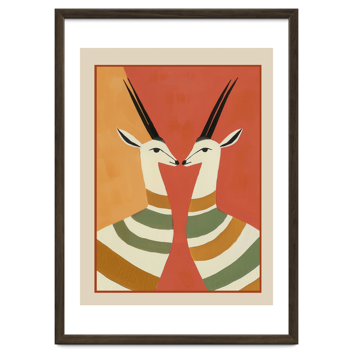 Two Gazelles In Stillness