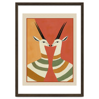 Two Gazelles In Stillness