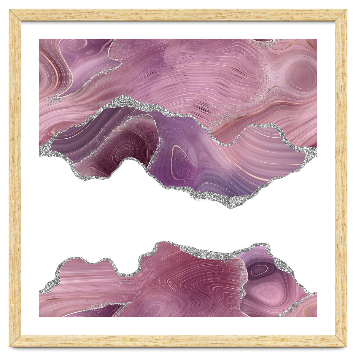 Mauve & Silver Agate Texture 07