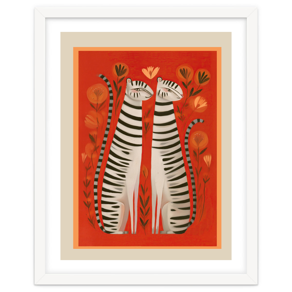 Striped Cat Pair