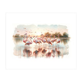Serene Flamingo Sunrise (Print Only) thumbnail