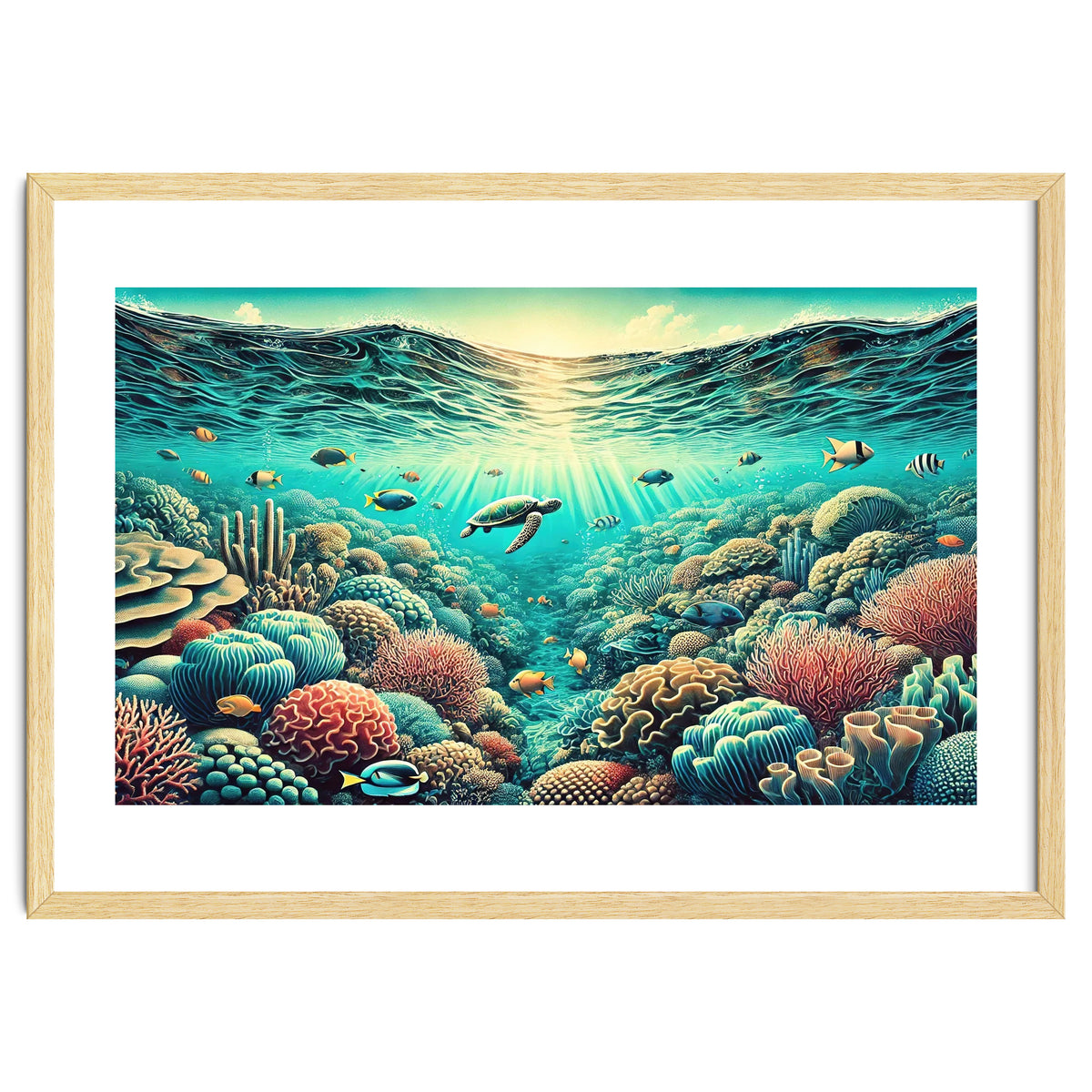 Vintage Australia, Great Barrier Reef Poster
