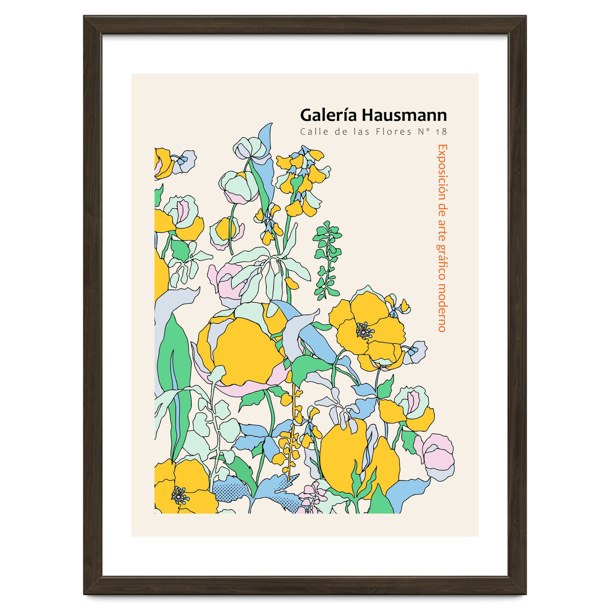 Exhibition of modern graphic art Madrid