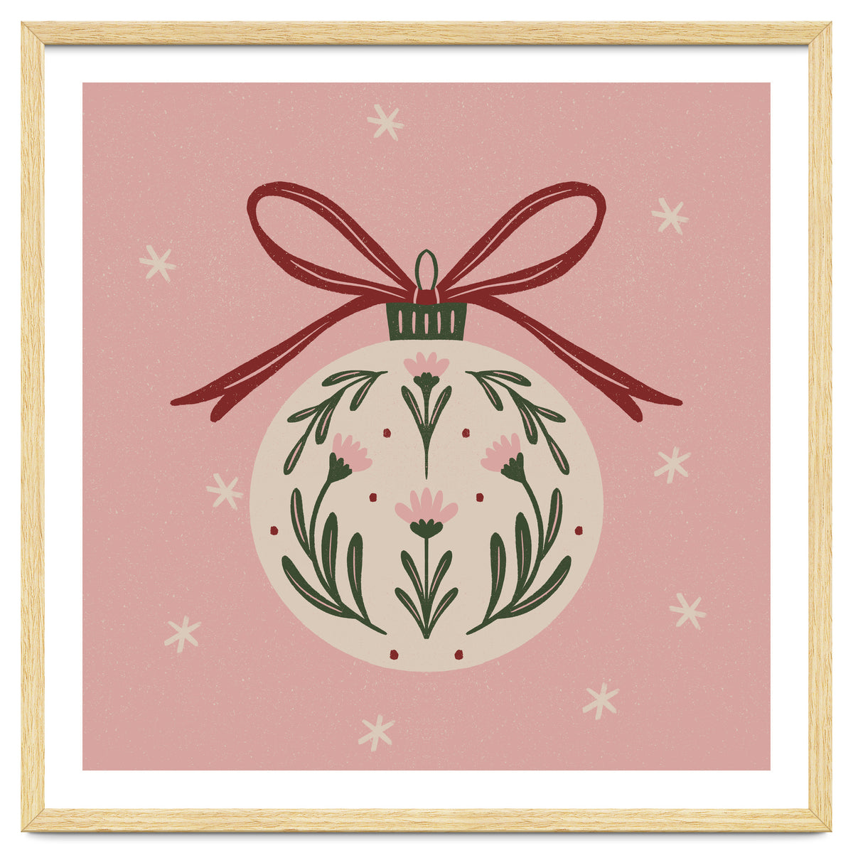 Christmas Flower Globe