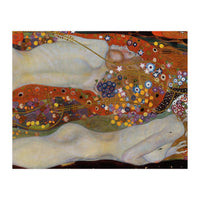 Wasserschlangen - Watersnakes II (The friends),1904/07. Canvas, 80 x 145 cm. (Print Only)