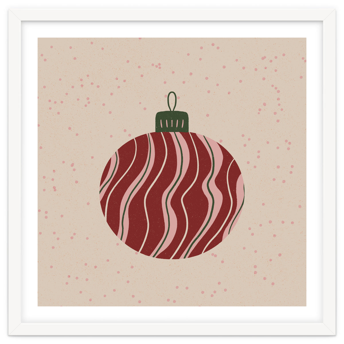 Christmas Globe with swirls