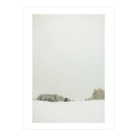 Minimalistic snow landscape (Print Only)