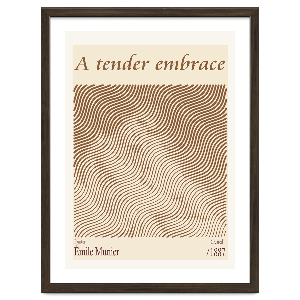 A Tender Embrace – Émile Munier (1887)