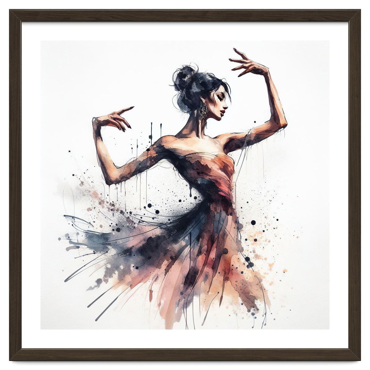 Watercolor Ballet Dancer #1