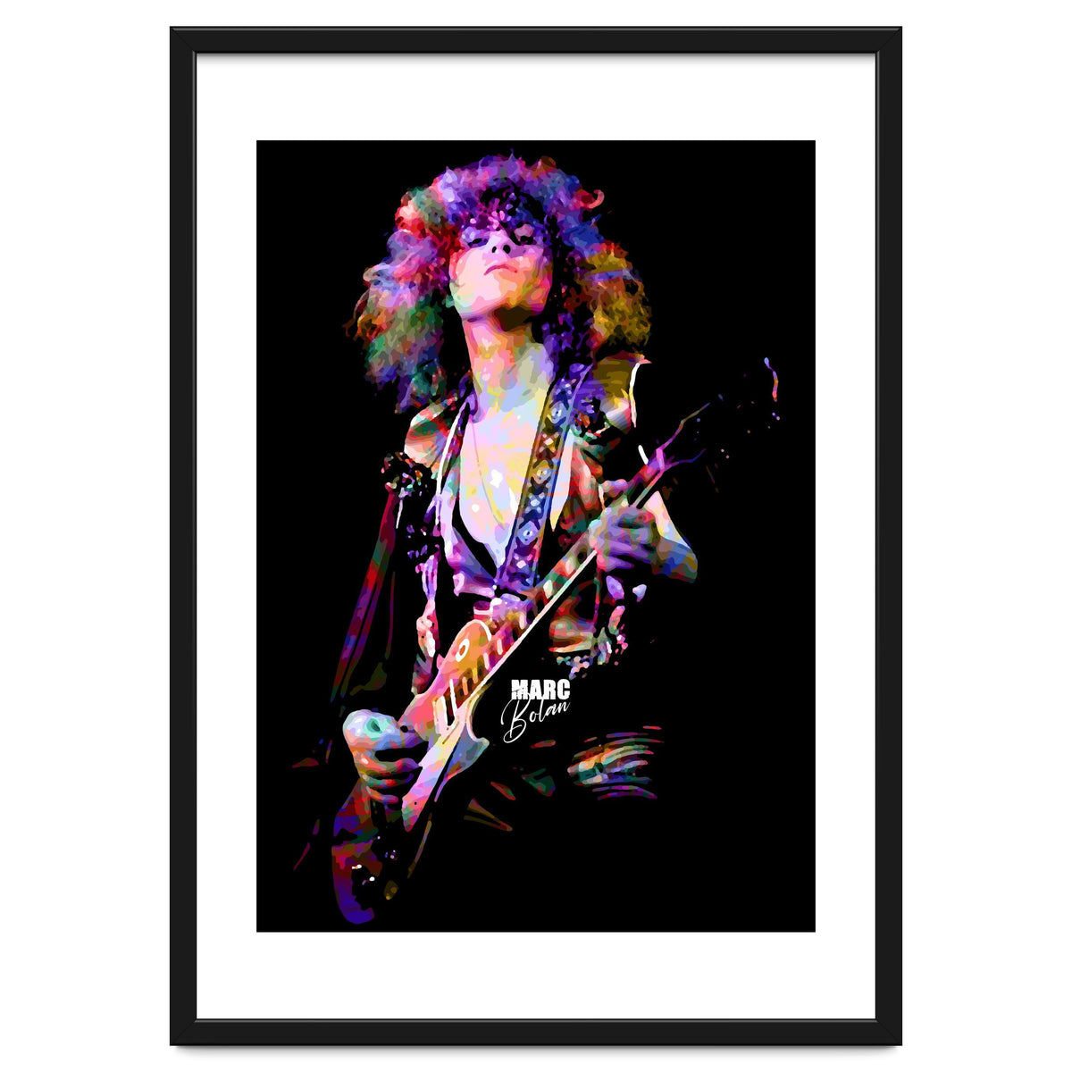 Marc Bolan Musician Legend in Colorful