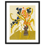Floral Contemporary Still Life Mustard Yellow thumbnail