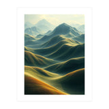 Ethereal Green Mountain Ridges Art (Print Only) thumbnail