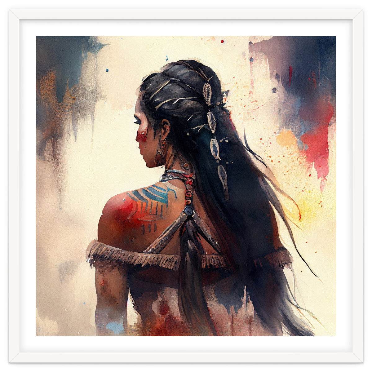 Braided Warrior Woman Profile