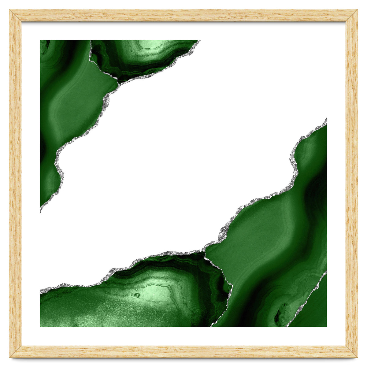 Green & Silver Agate Texture 16