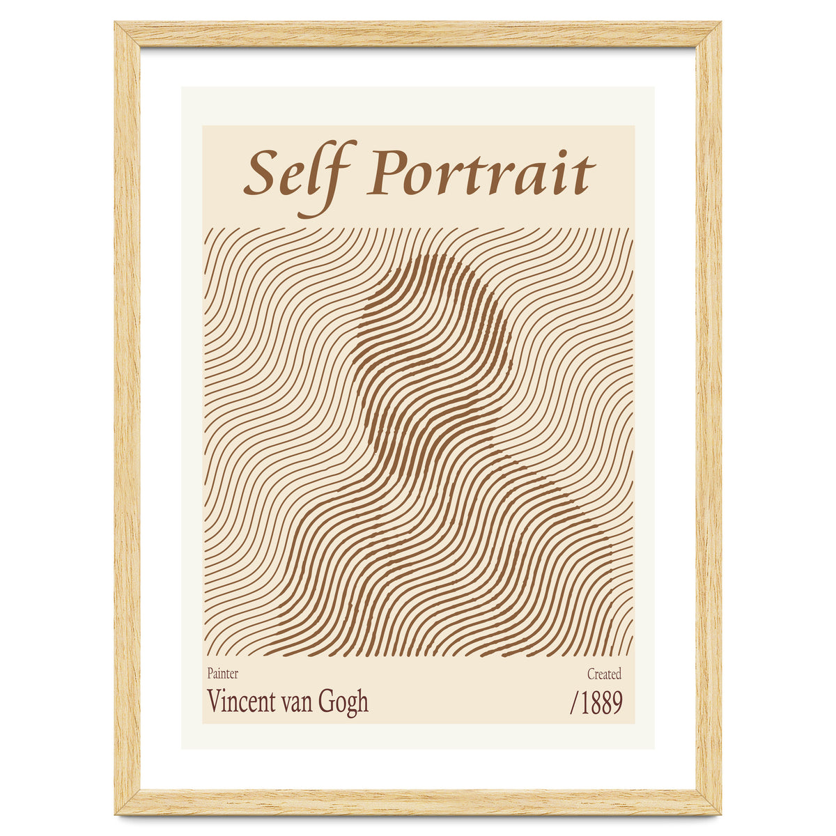 Self Portrait Vincent Van Gogh (1889)